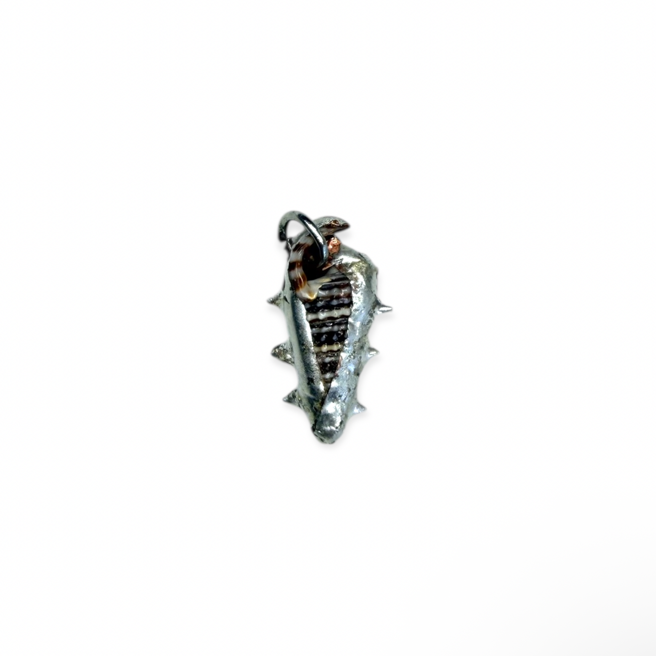 Spikey shell charm