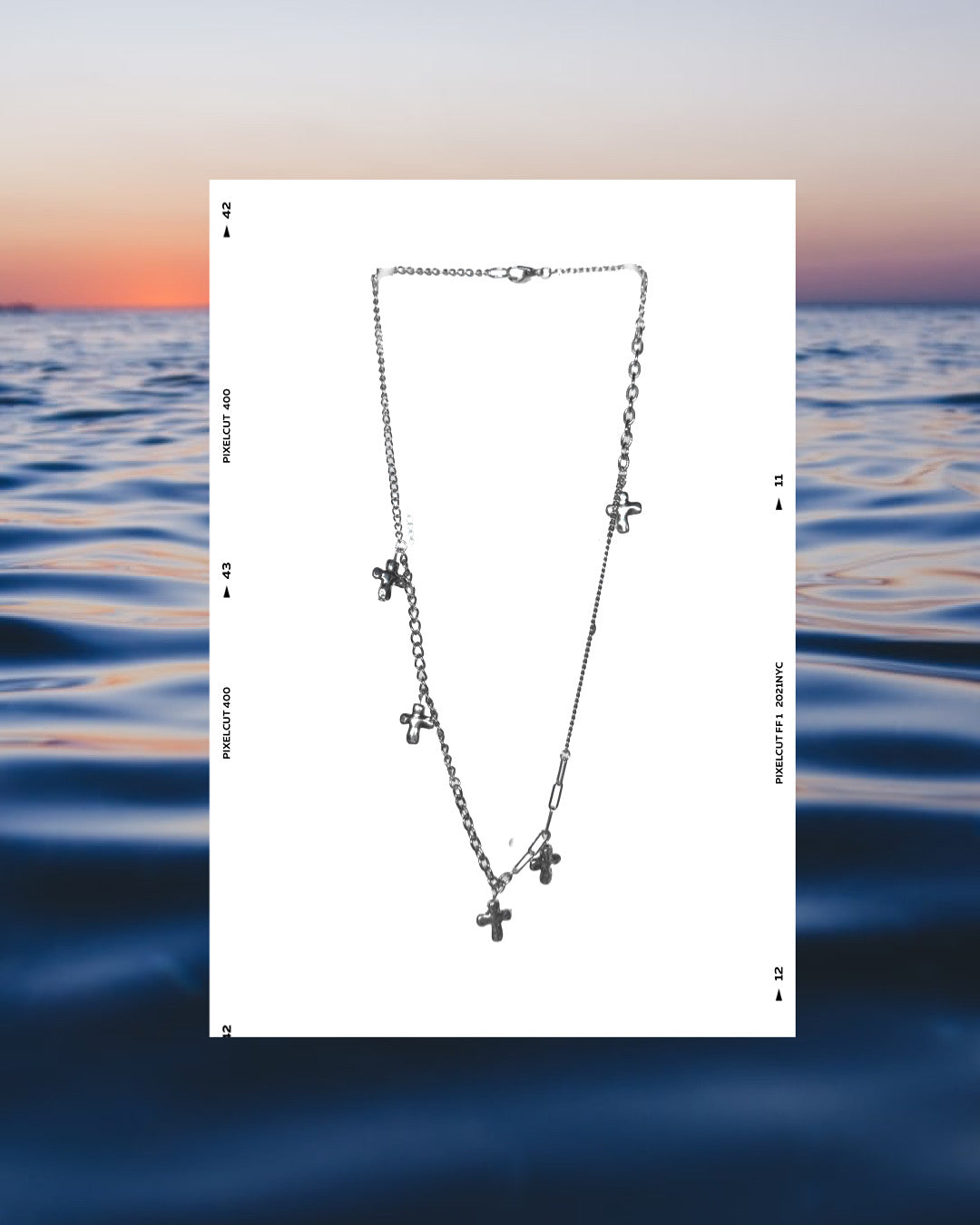 Crossed necklace