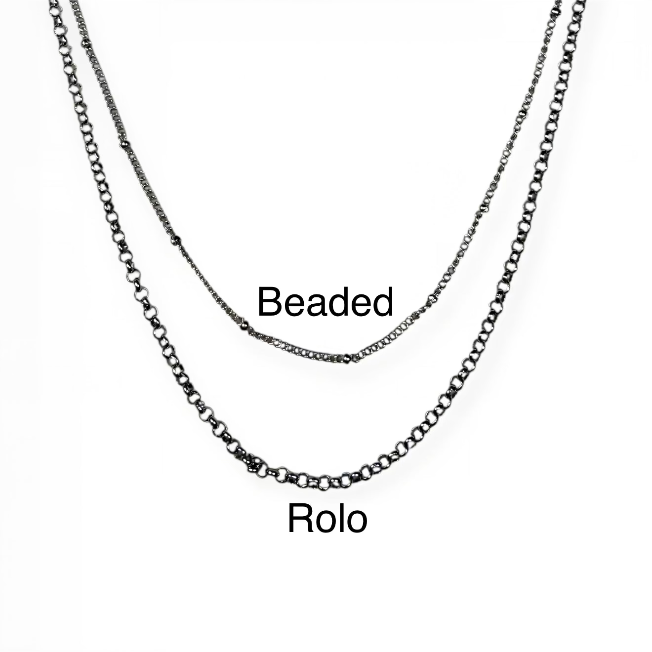 Beaded chain necklace