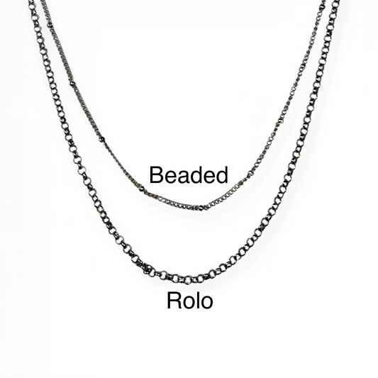 Beaded chain necklace