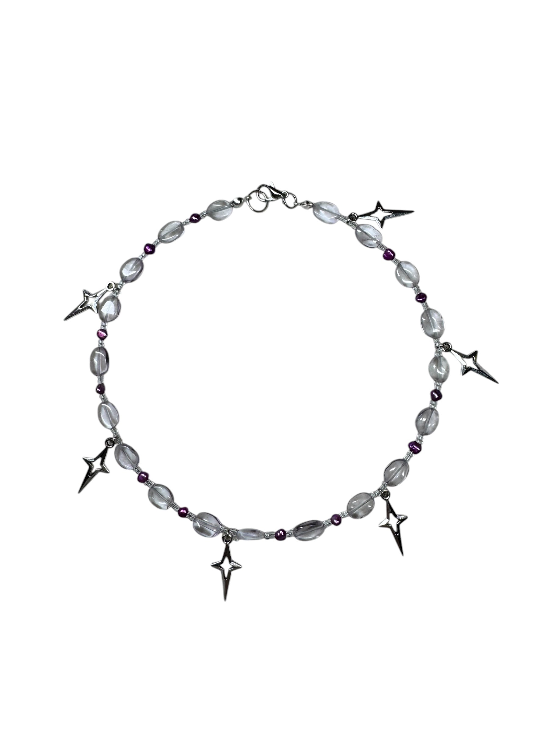 Amethyst choker necklace